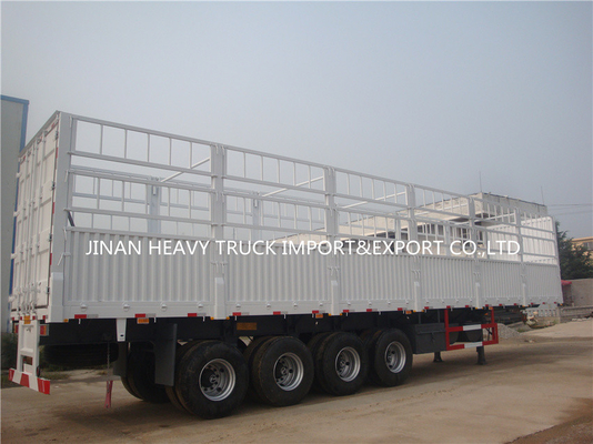 Vrachtwagen van de de Zijwand de Semi Aanhangwagen van het drie Axle Fence Cargo Trailer Tri-Assenvee