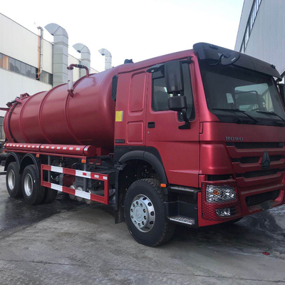 Van de de Rioleringszuiging van HOWO 336ps 16cbm de Vrachtwagendiesel Euro2 10 Wielen 6x4