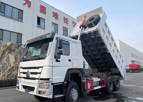 Van de de Stortplaatsvrachtwagen van het Sinotrukhowo 6X4 371HP 18cbm Hyva Hijstoestel Op zwaar werk berekende de Stortplaatsvrachtwagen