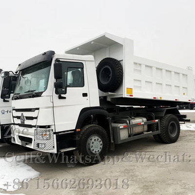 Sinotruk HOWO Euro 2 Linkshandig rijden 6x4 371 pk Witte dumptruck tipper truck vrachtwagen