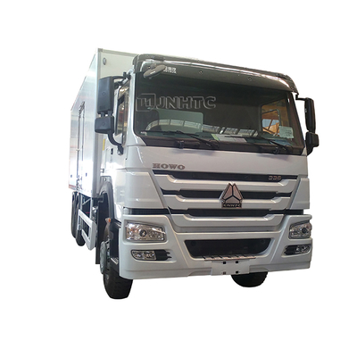 2 assen Sino Howo 10 wielen 20 ton 30 kubieke 6x4 koelkast koelcontainer vriezer Truck