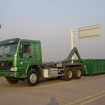 Van het de Haakwapen van SINOTRUK HOWO 6x4 het Broodjesvuilnisauto voor het Afval van het Afvalvuilnis