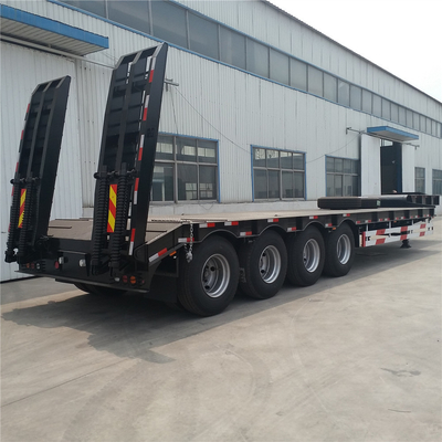 3 as 4 As 100 van de Lage Bed Semi ton Aanhangwagen voor het Graafwerktuig Transport van Wielloder