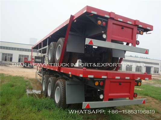 Semi Aanhangwagen van 20 40 48 de 60Ft Flatbed Verlengbare de Containerchassis van Vrachtwagenaanhangwagens 60 ton