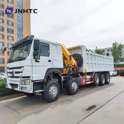 Howo 16 het Vouwbare Wapen Crane With Lifting Axle van Wheeler Dump Truck With 10T