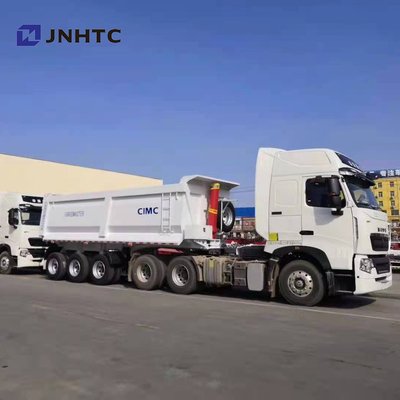 3 van de de Stortplaats de Semi Aanhangwagen van de assentractor Opschorting van de de Vrachtwagen40t Lucht