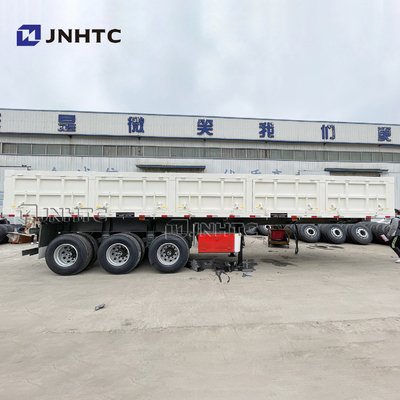 Van de de Stortplaatsvrachtwagen van 70 Ton Hydraulic Tipping Trailer Heavy-Plichts de Semi Aanhangwagens Zijkipper