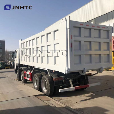 Sinotruk Howo Benz White Dump Truck 50T 12 Nieuwe Model van de wielen het Rechtse Aandrijving