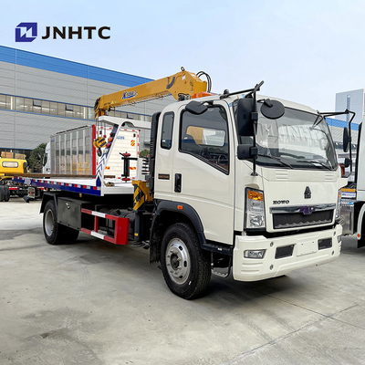 Sinotruk HOWO 4x2 3-12 TON Light Flatbed Cargo Wrecker Crane Truck