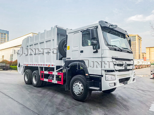 Van de het Huisvuilpers van Sinotrucksinotruk Howo 6x4 Vrachtwagen 10 Wielen 16CBM