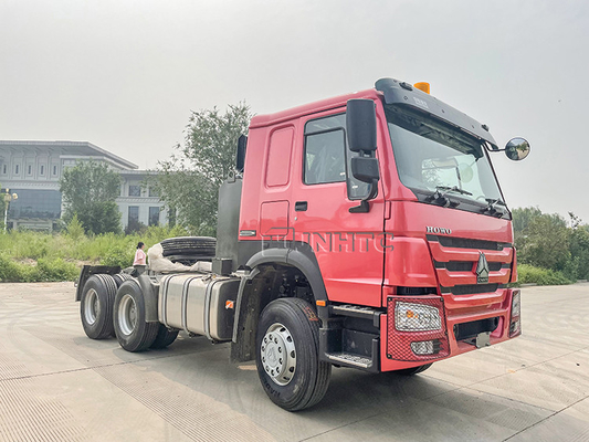 6x4 3,5 duim Euro2 Sinotruk Howo 371 Tractorvrachtwagen 10 rijdt Hoofdtractor