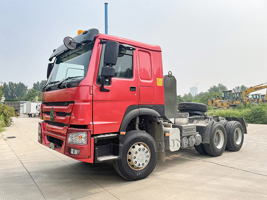 6x4 3,5 duim Euro2 Sinotruk Howo 371 Tractorvrachtwagen 10 rijdt Hoofdtractor