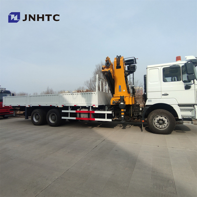 Shacman 8x4 F3000 12 Ton Vrachtwagen Opgezette Kraan 4 recht wapen 12 wiel