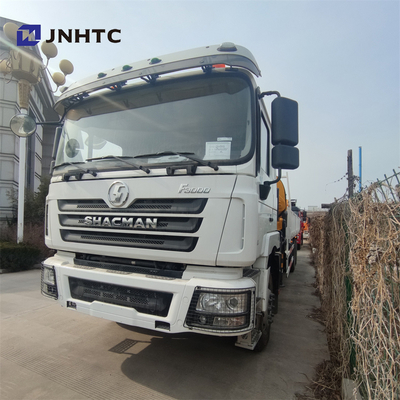 Shacman 8x4 F3000 12 Ton Vrachtwagen Opgezette Kraan 4 recht wapen 12 wiel