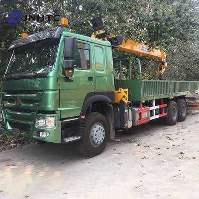 10 wielen 371hp 10 Ton Straight Arm Crane Truck Sinotruk HOWO 6x4