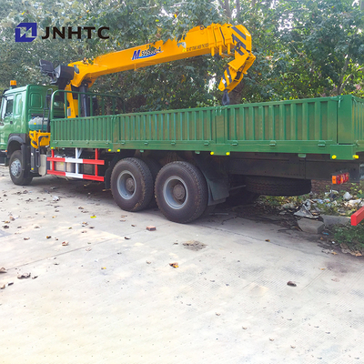 10 wielen 371hp 10 Ton Straight Arm Crane Truck Sinotruk HOWO 6x4