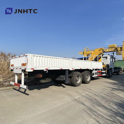 Flatbed Dropside-Lading Vrachtwagen Opgezet Crane Shacman F3000 6x4