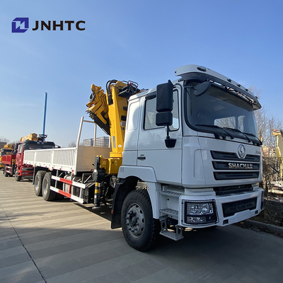 Flatbed Dropside-Lading Vrachtwagen Opgezet Crane Shacman F3000 6x4