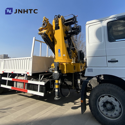 Flatbed Dropside-Lading Vrachtwagen Opgezet Crane Shacman F3000 6x4