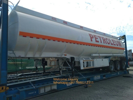 40000 - 60000 Liter van de Brandstoftank Semi Aanhangwagen 3 Assen voor de Diesel van de Vervoerolie