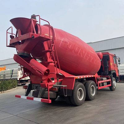 10 wielensinotruk HOWO Beton die Vrachtwagen6x4 Rood mengen