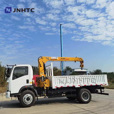 Sinotruk Howo Homan 6 de Vrachtwagen van de Wiel4x2 Dropside Lading met 3.2t-Kraan