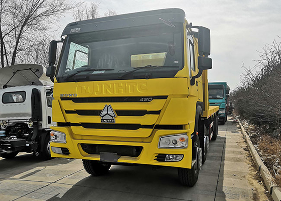 Van de de Ladingsvrachtwagen van Sinotrukhowo 8x4 Op zwaar werk berekend Elektrisch 12 Wiel 420hp