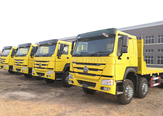 Van de de Ladingsvrachtwagen van Sinotrukhowo 8x4 Op zwaar werk berekend Elektrisch 12 Wiel 420hp