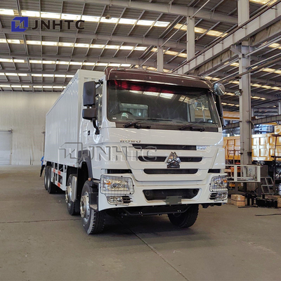 25 ton Howo Truck 8*4 Van Trucks Diesel Manuele Transmissie Verdikte containers Doos vrachtwagens