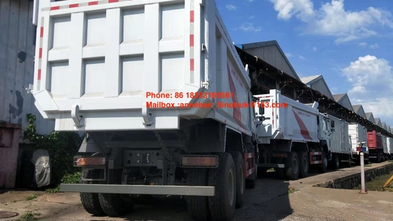 Howo7 Sinotruk Ghana 10 rijdt 6x4-Stortplaatsvrachtwagen voor 40T-Lading Capcity 371hp