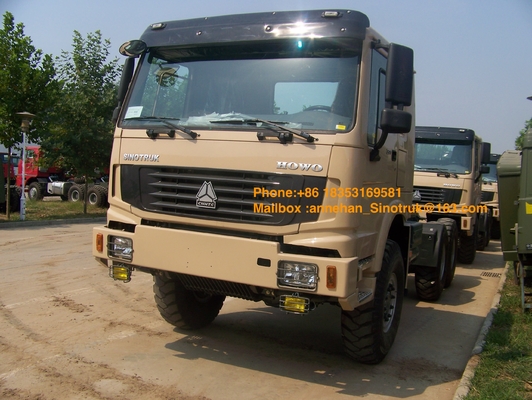 van de de Tractorvrachtwagen Euro2 van 6x6 Sinotruk Howo7 de Emissie Stander 371hp voor 50T-Slepencapaciteit