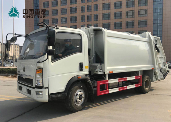 Compacte de Vuilnisautoeuro 3 120hp 9cbm van Sinotrukhowo 4x2 zonder Dwarsbalk